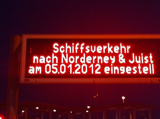 Fähre nach Norderney und Juist fällt aus